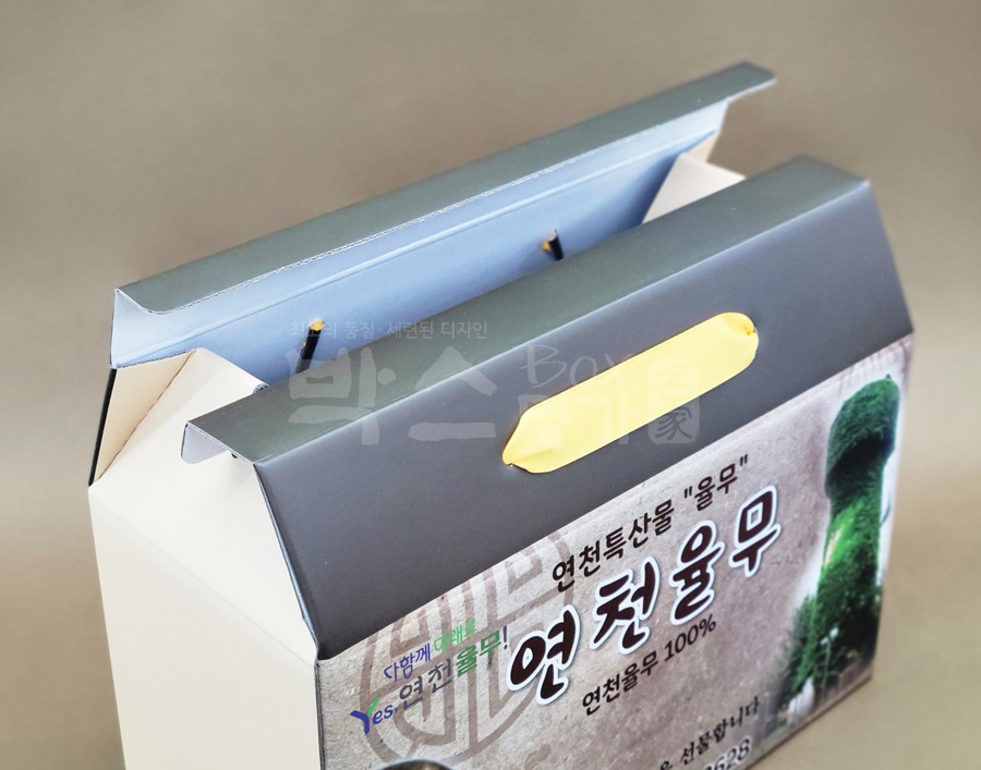 MG370 박스명가와 연천율무가 협업하여 제작한 손잡이상자